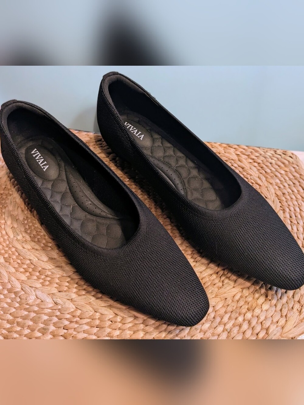 Vivaia Mackenzi Square Toe Low Wedge Size 9 Never Worn